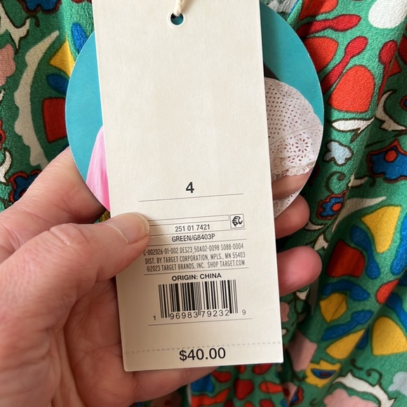 Rhode for Target NWT Floral MIDI Dress.  Size 4. - Picture 4 of 15